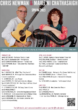 Máire & Chris full tour schedule spring 2023